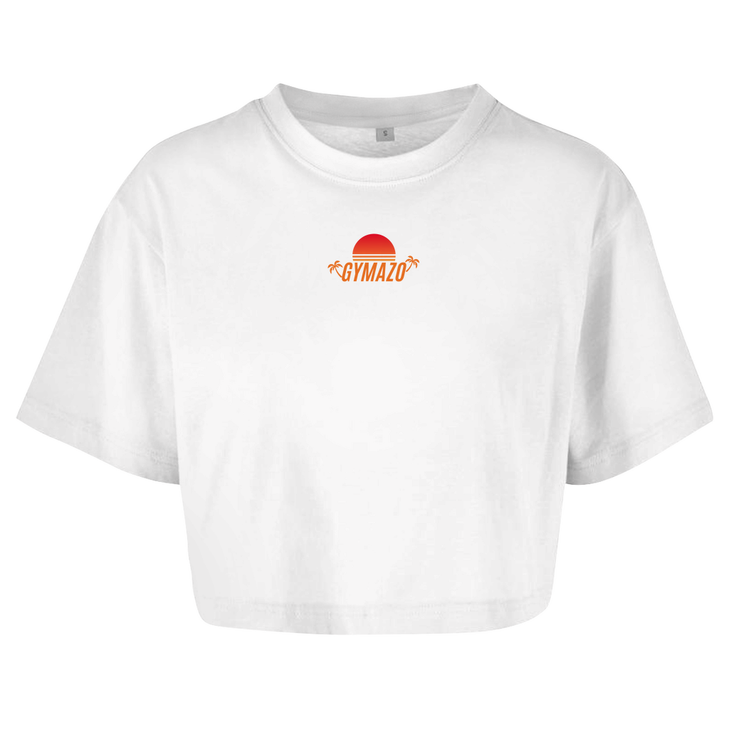 Damen Oversize Crop Top Sommer