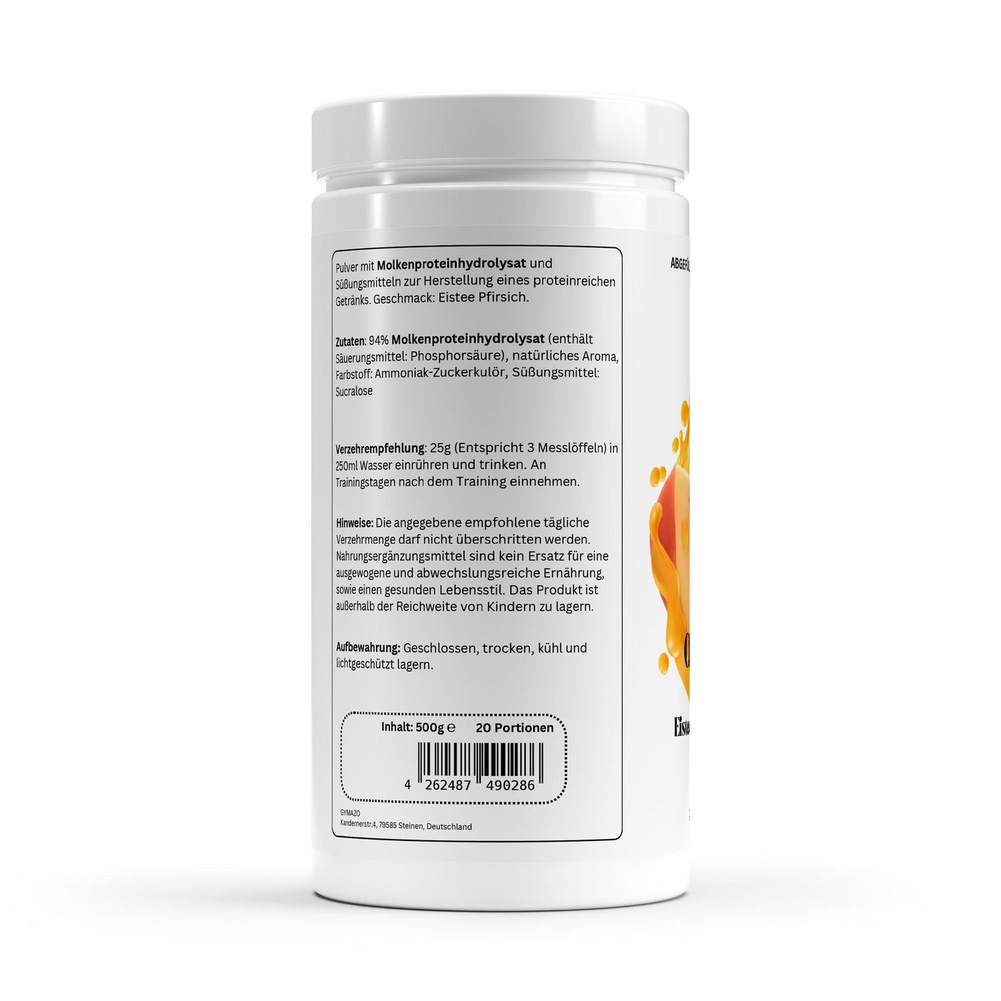 GYMAZO Clear Whey Protein Eistee Pfirsich - 500g