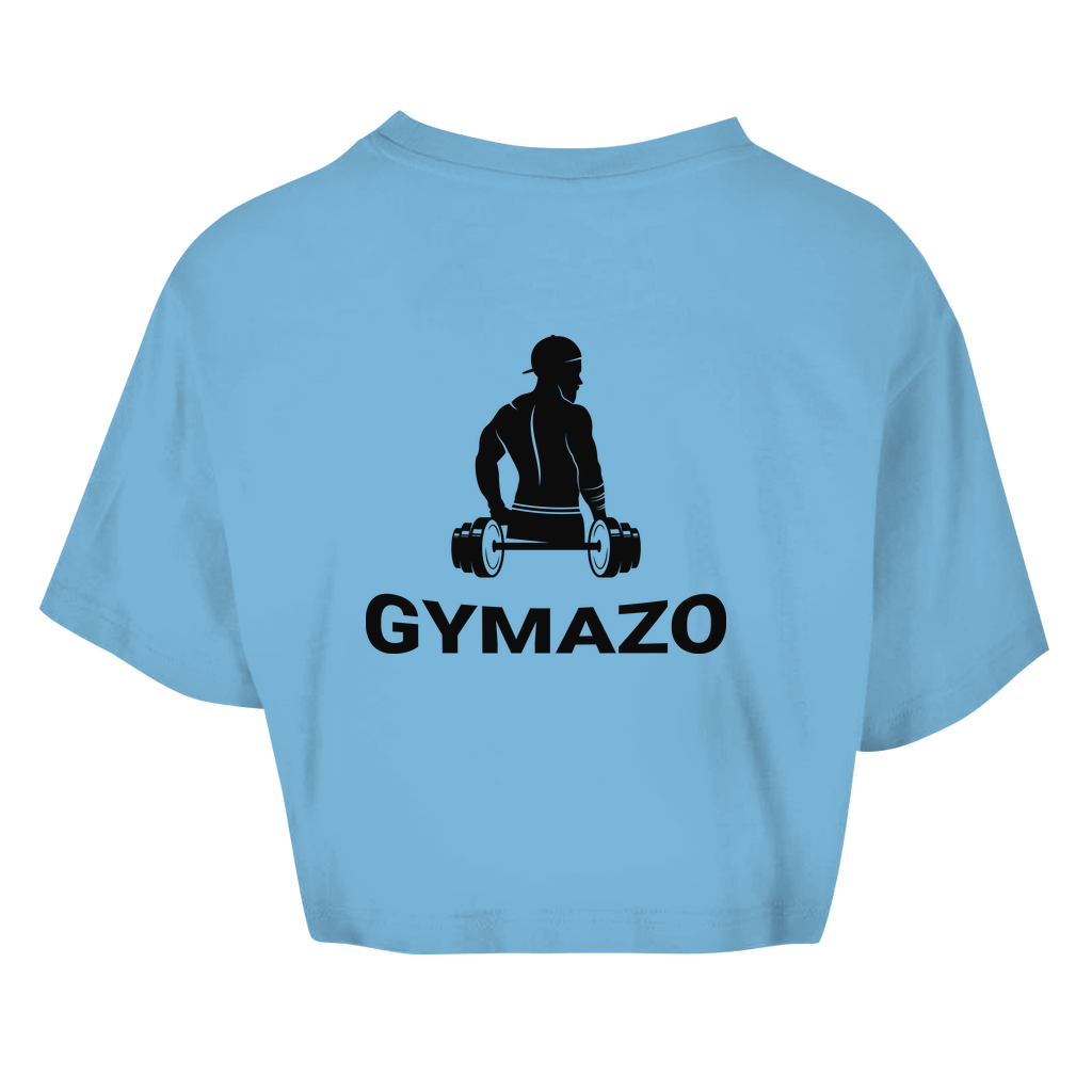 Damen Oversize Crop Top Logo