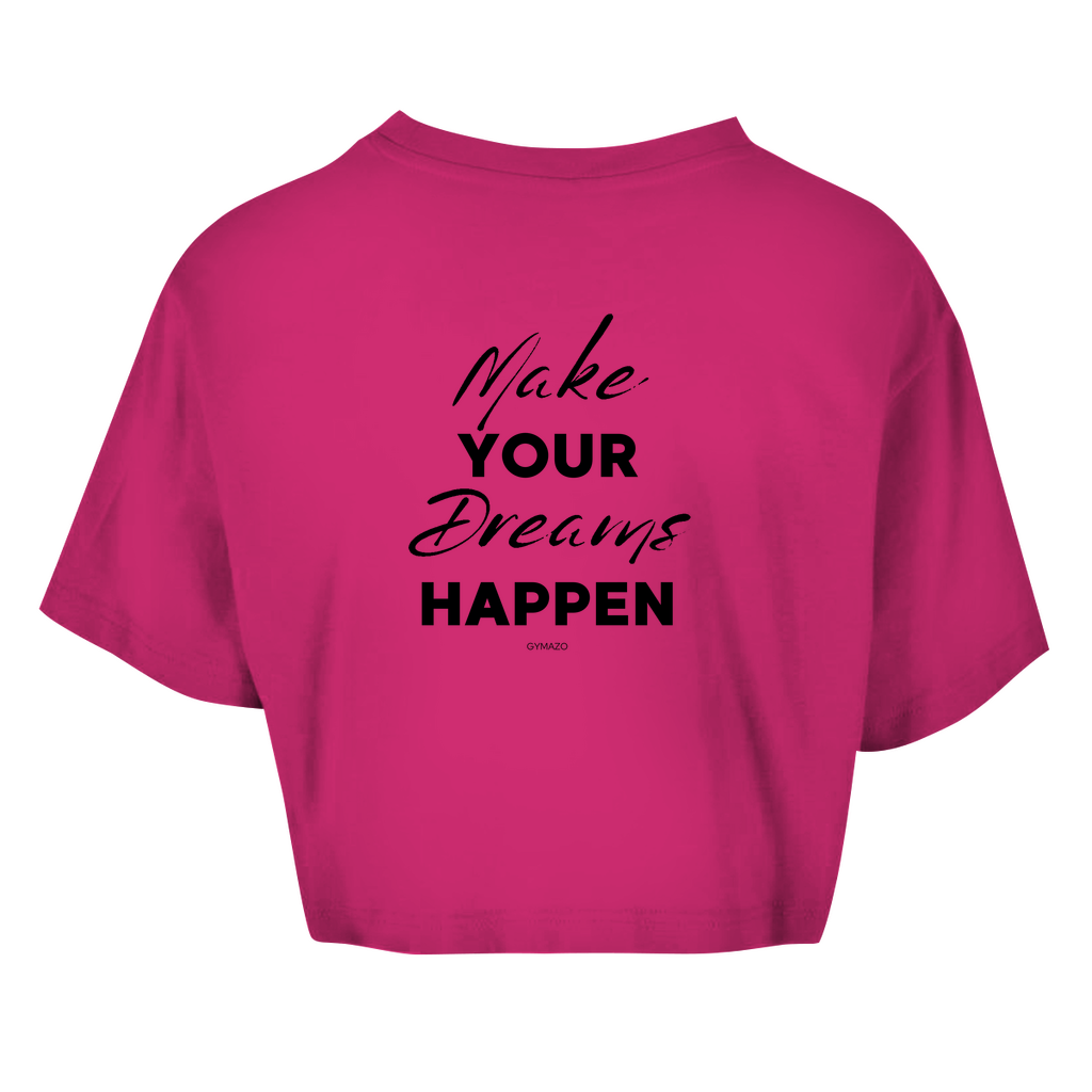 Damen Oversize Crop Top Dreams