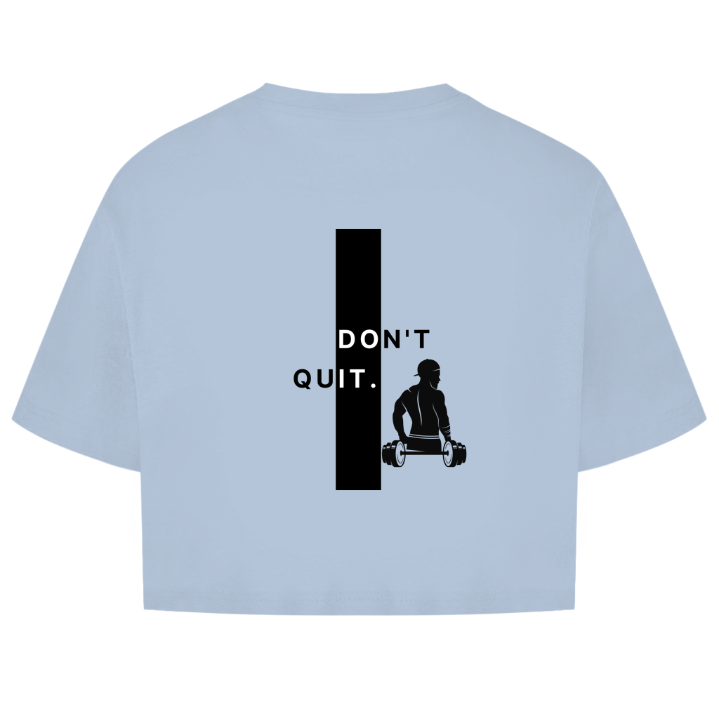 GYMAZO Damen Oversize Crop Top Don´t Quit