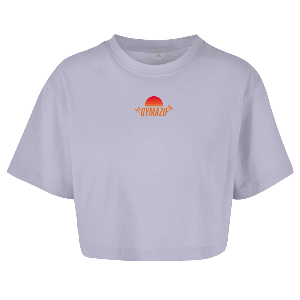 Damen Oversize Crop Top Sommer