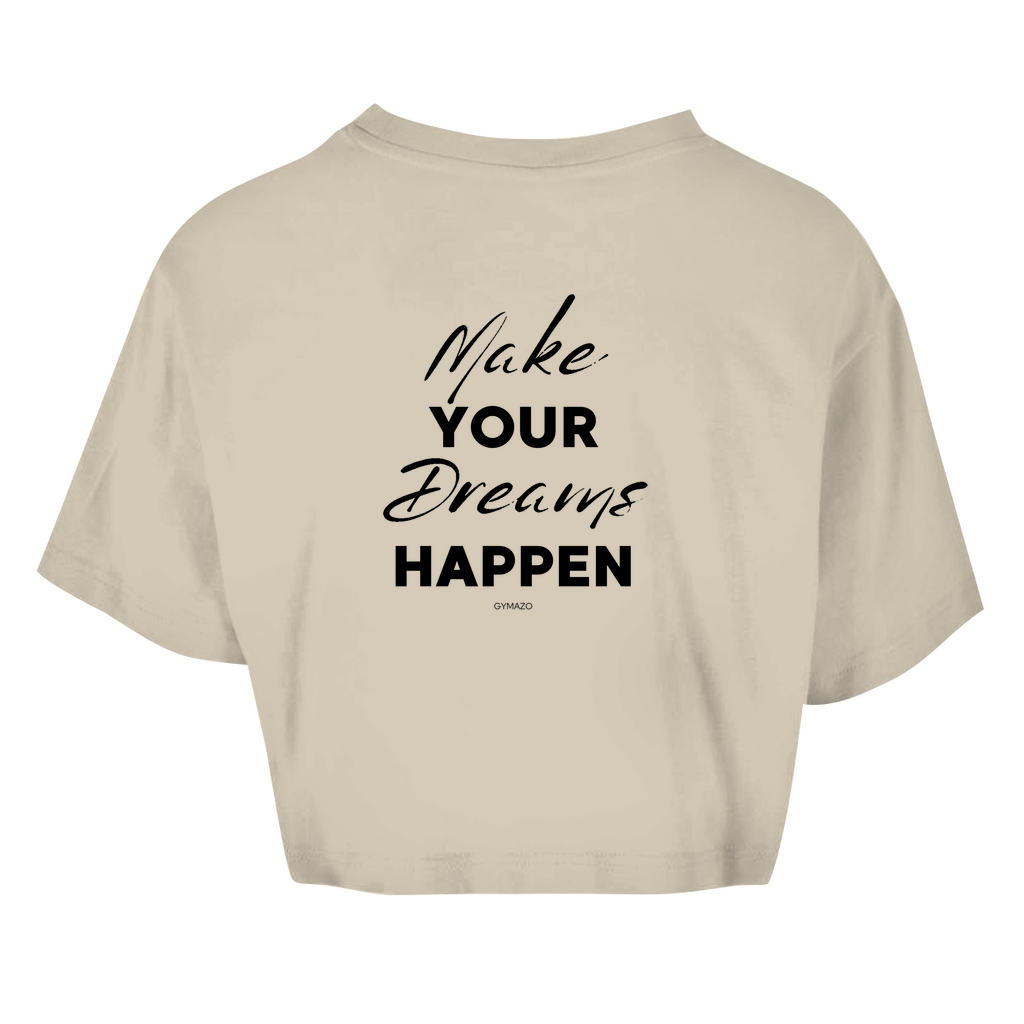 Damen Oversize Crop Top Dreams