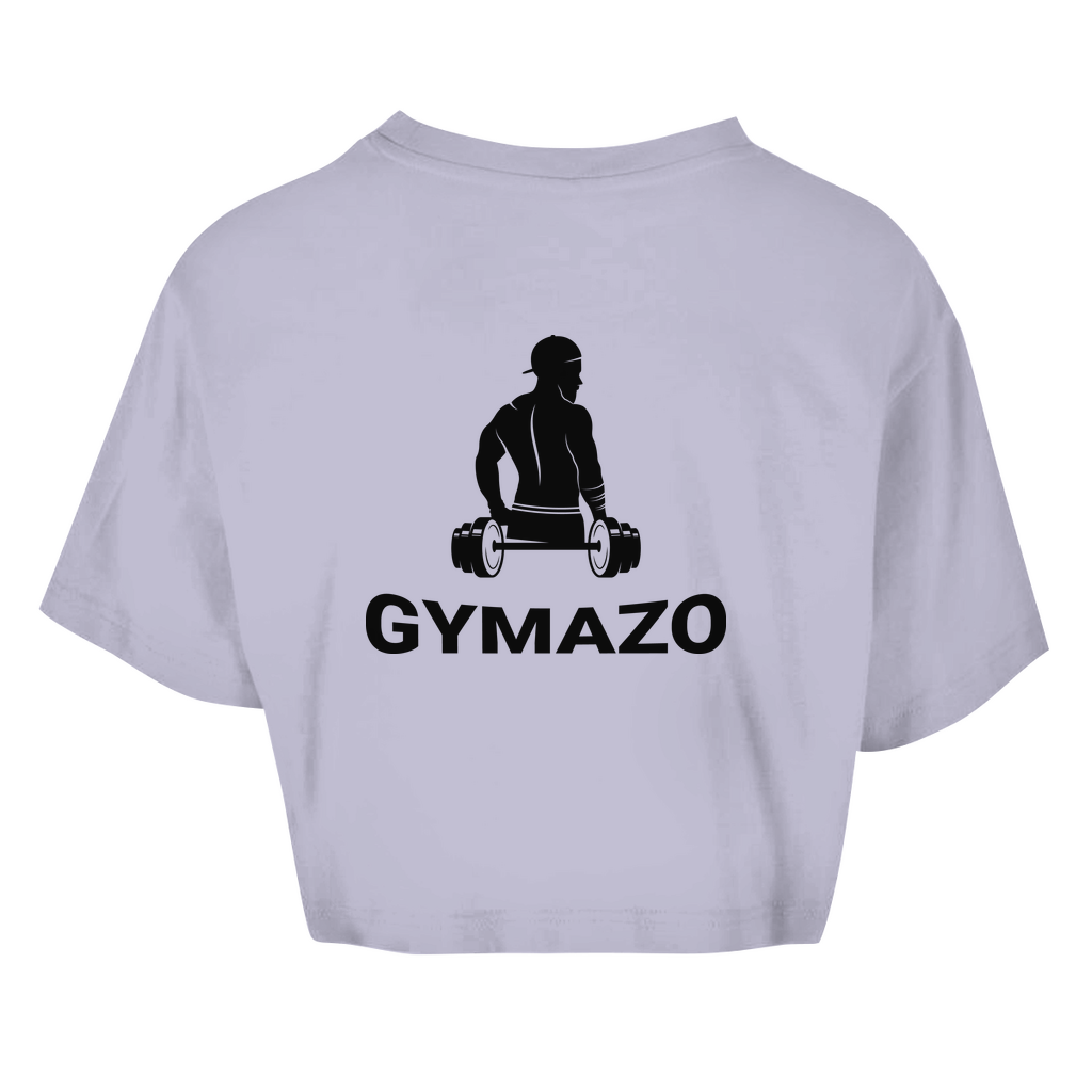 Damen Oversize Crop Top Logo
