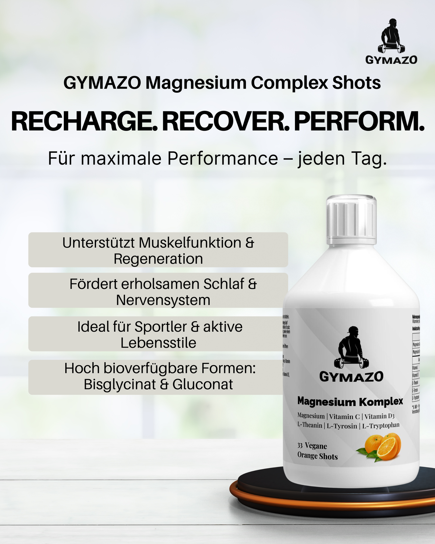 GYMAZO Magnesium Komplex Shots Plus+ - 500ml
