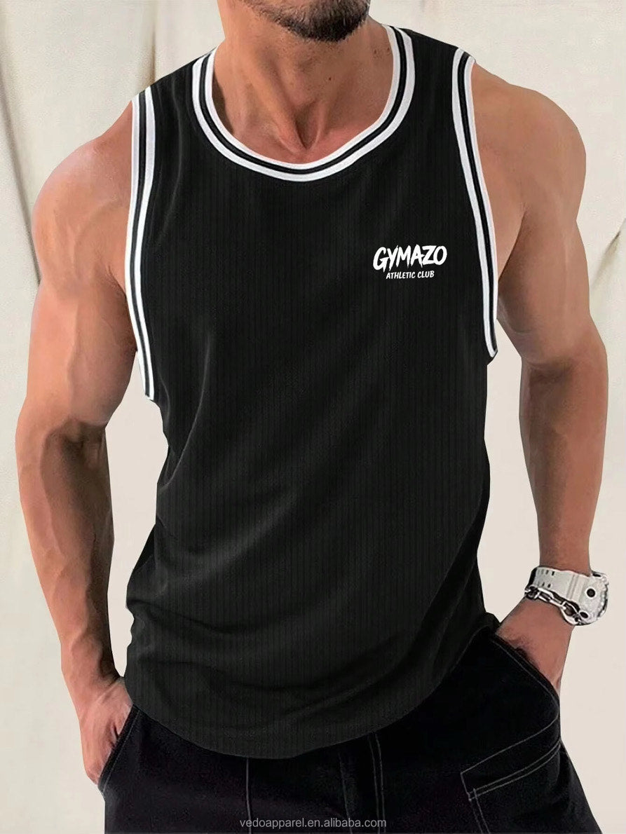 GYMAZO Athletic Club Tanktop – Grün / Schwarz