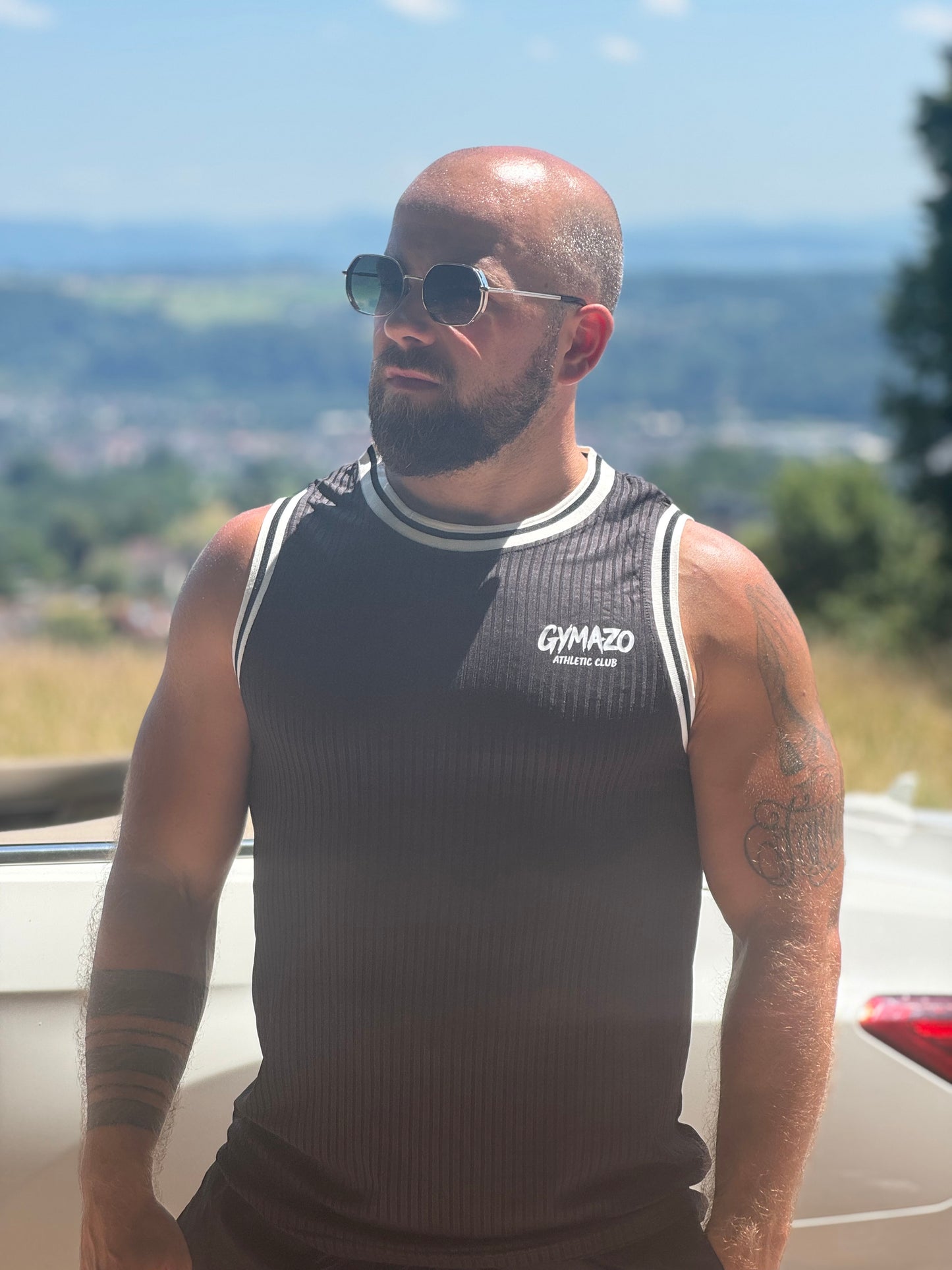GYMAZO Athletic Club Tanktop – Grün / Schwarz