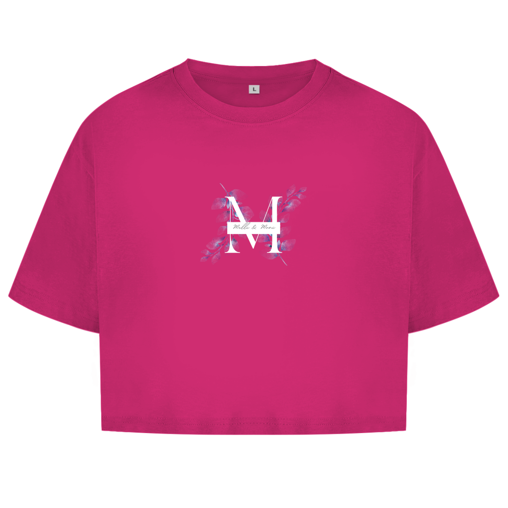 Damen Oversize Crop Top M2