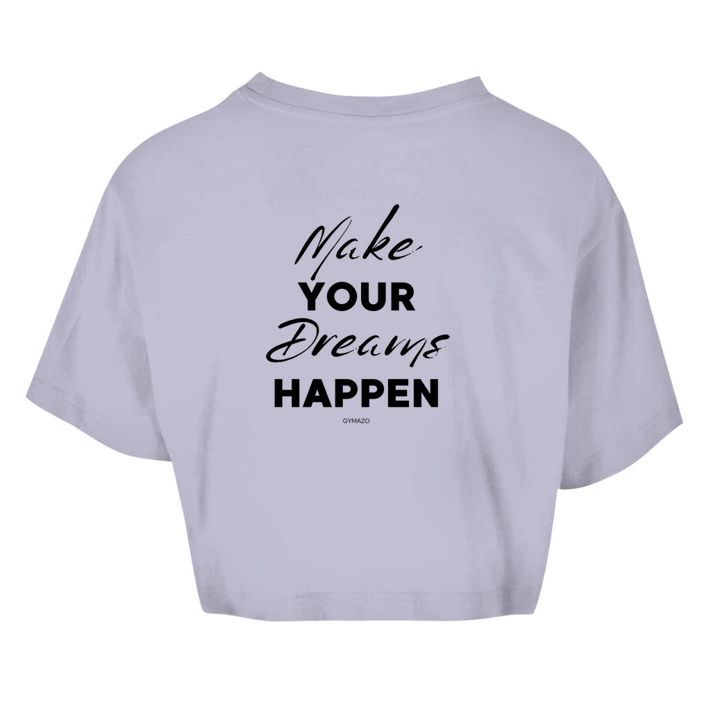 Damen Oversize Crop Top Dreams
