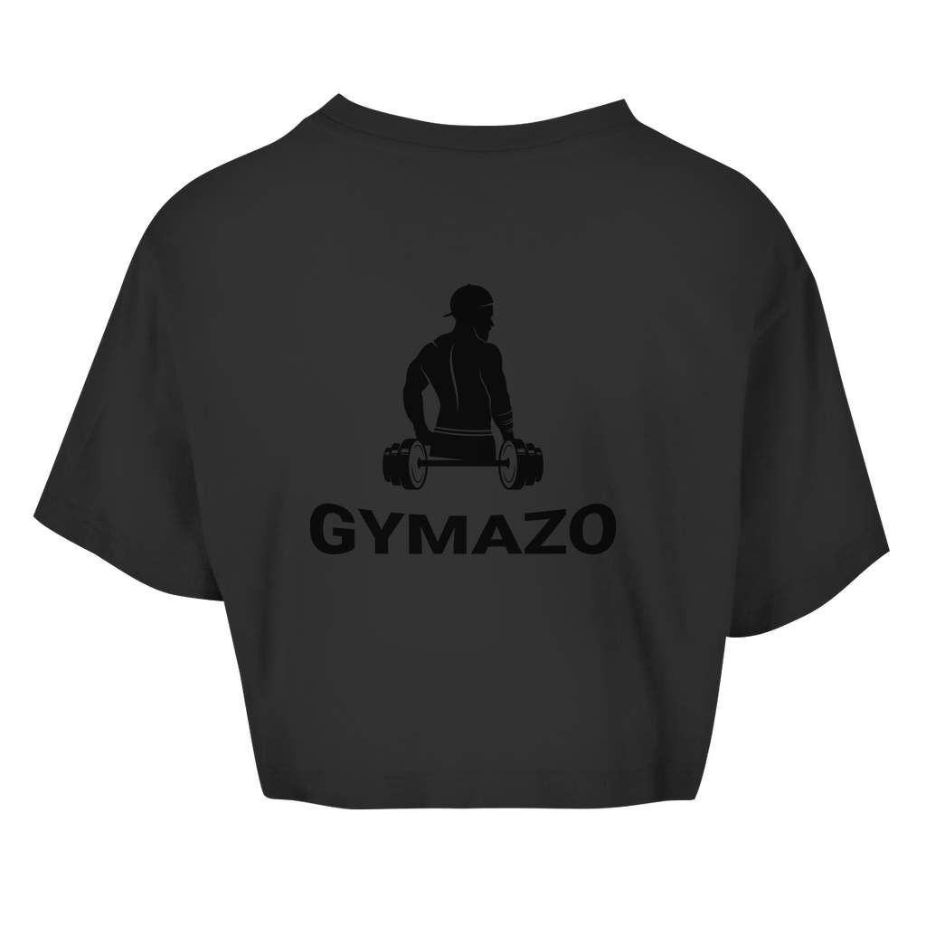 Damen Oversize Crop Top Logo