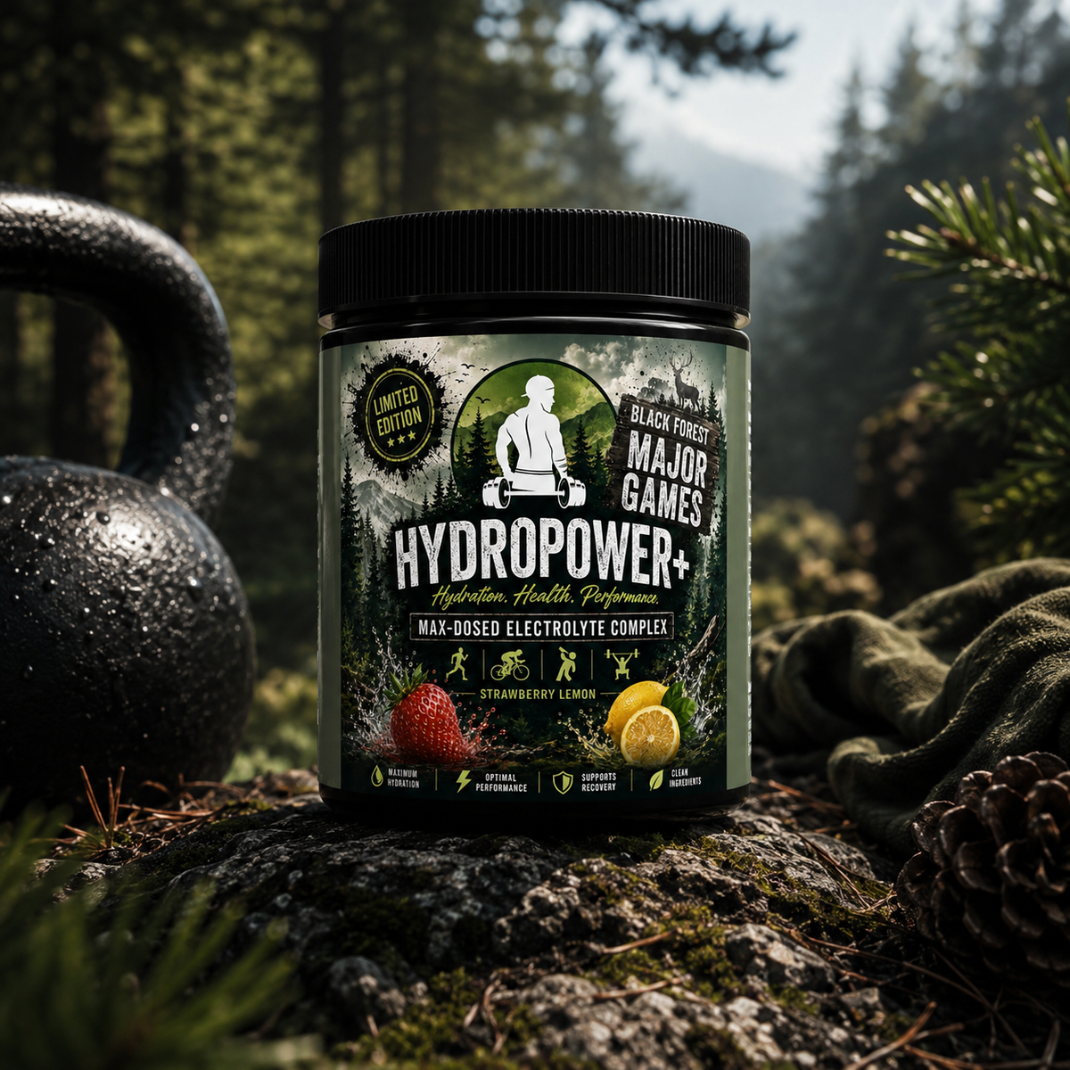 Hydropower+ BLACK FOREST MAJOR GAMES EDITION Strawberry Lemon