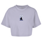 Damen Oversize Crop Top Run Club