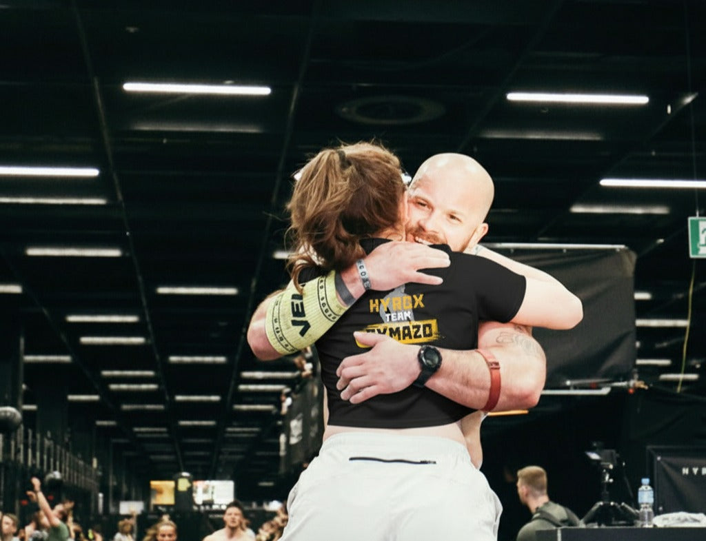 Damen Oversize Crop Top Team Hyrox