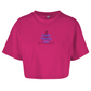 Damen Oversize Crop Top Sunday Running Club