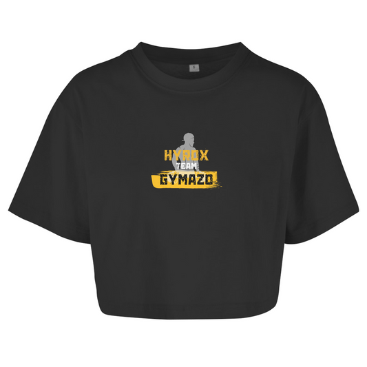Damen Oversize Crop Top Team Hyrox