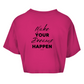 Damen Oversize Crop Top Dreams