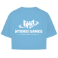 Damen Oversize Crop Top Hybrid Games