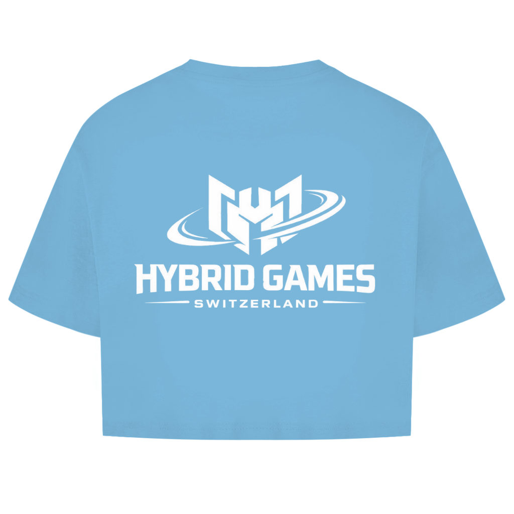 Damen Oversize Crop Top Hybrid Games