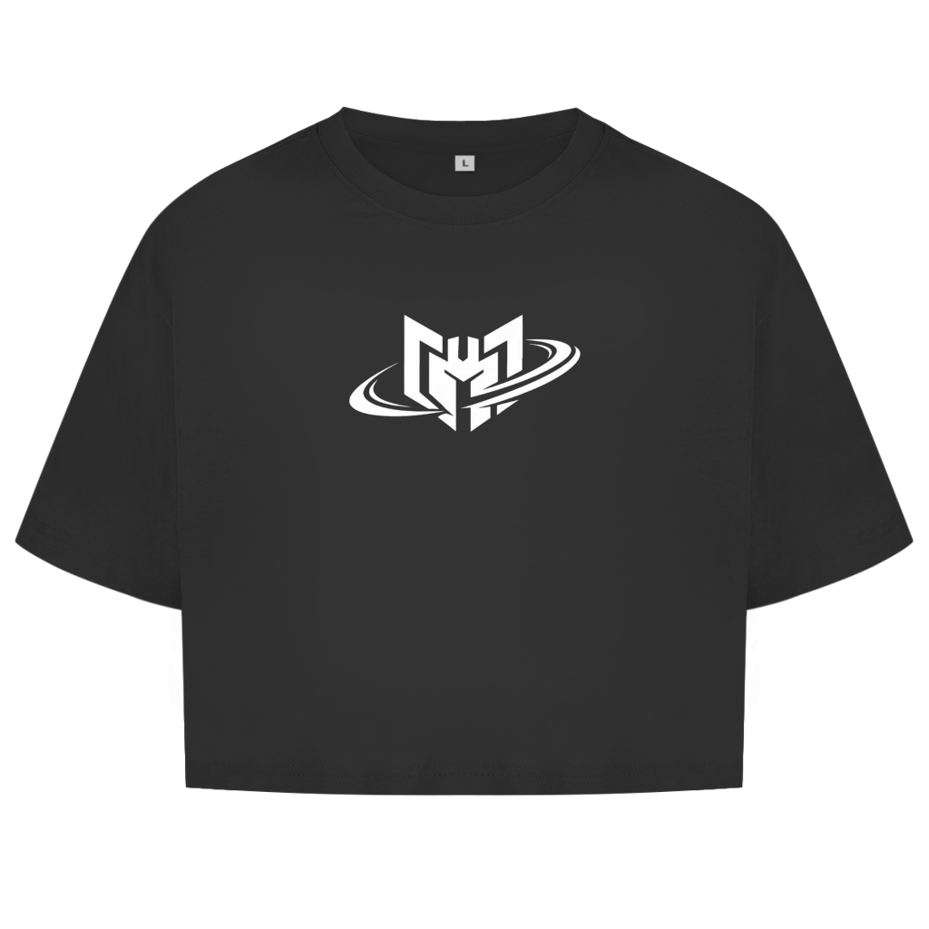 Damen Oversize Crop Top Hybrid Games