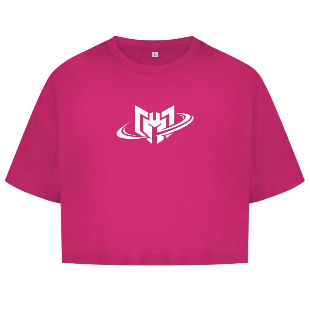 Damen Oversize Crop Top Hybrid Games