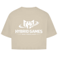 Damen Oversize Crop Top Hybrid Games