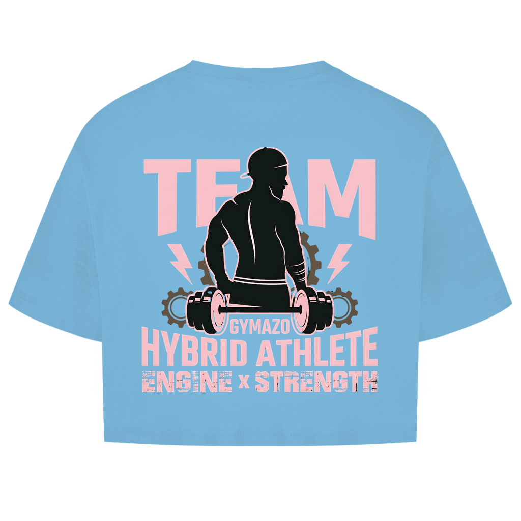 GYMAZO Hybrid Athlete Team Damen Oversize Crop Top