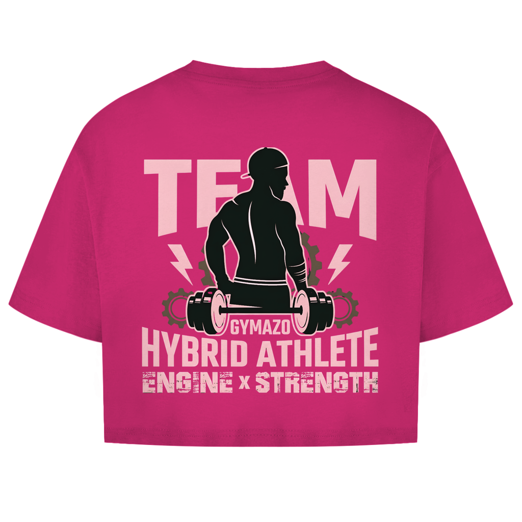 GYMAZO Hybrid Athlete Team Damen Oversize Crop Top
