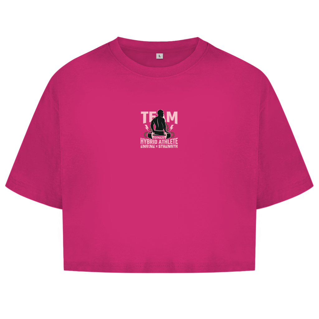 GYMAZO Hybrid Athlete Team Damen Oversize Crop Top