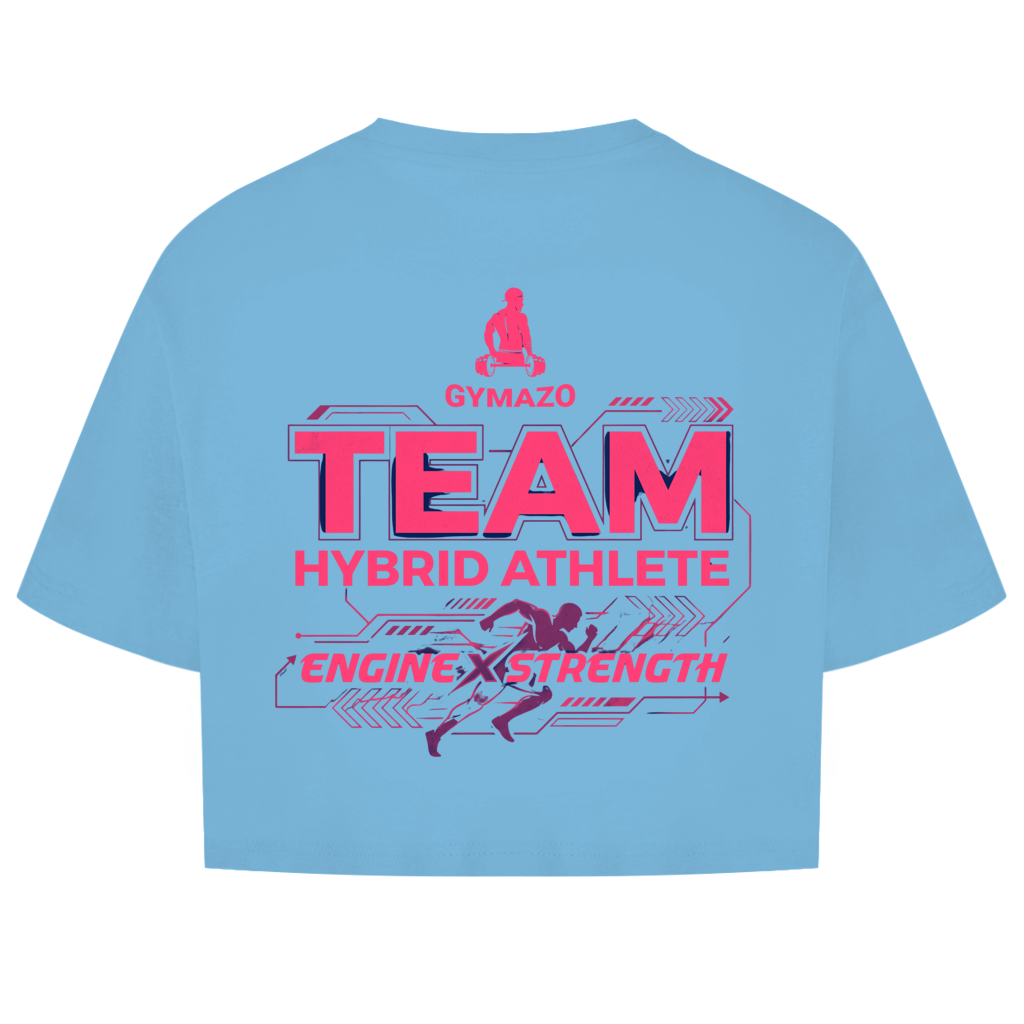 GYMAZO Hybrid Athlete Team Damen Oversize Crop Top