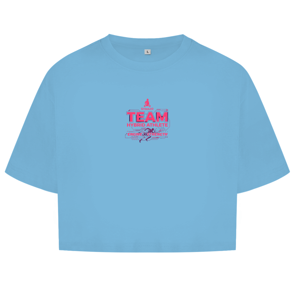 GYMAZO Hybrid Athlete Team Damen Oversize Crop Top