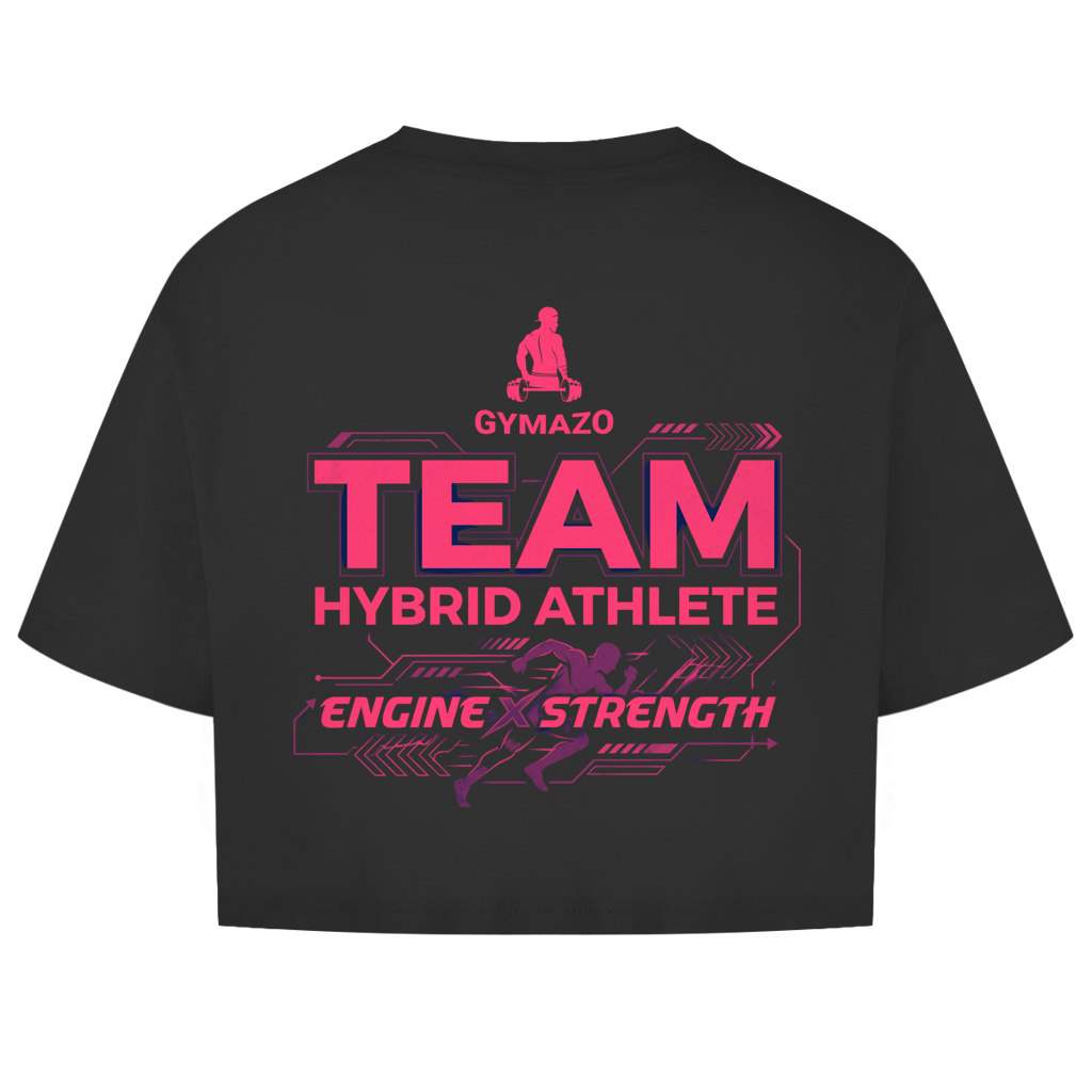 GYMAZO Hybrid Athlete Team Damen Oversize Crop Top