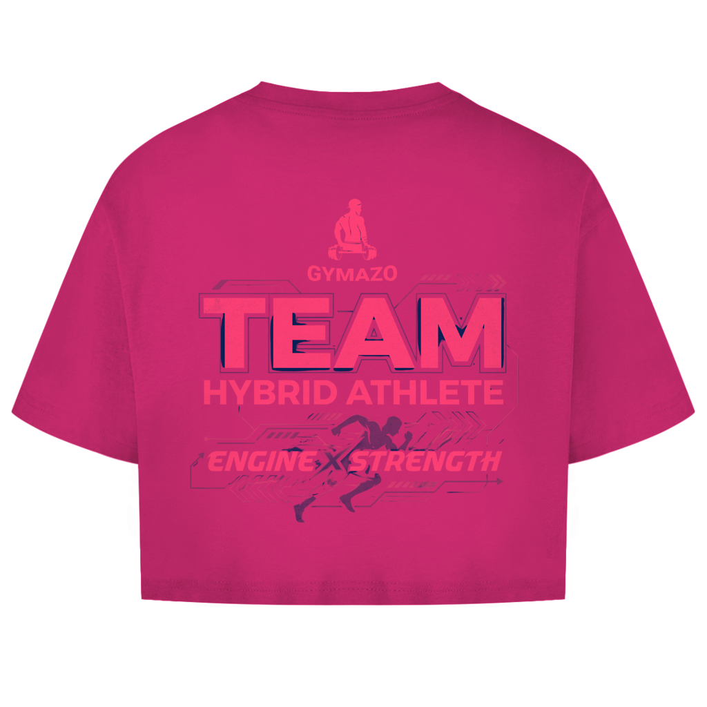 GYMAZO Hybrid Athlete Team Damen Oversize Crop Top