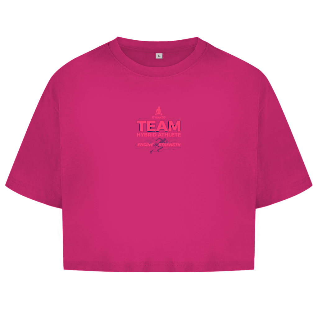 GYMAZO Hybrid Athlete Team Damen Oversize Crop Top