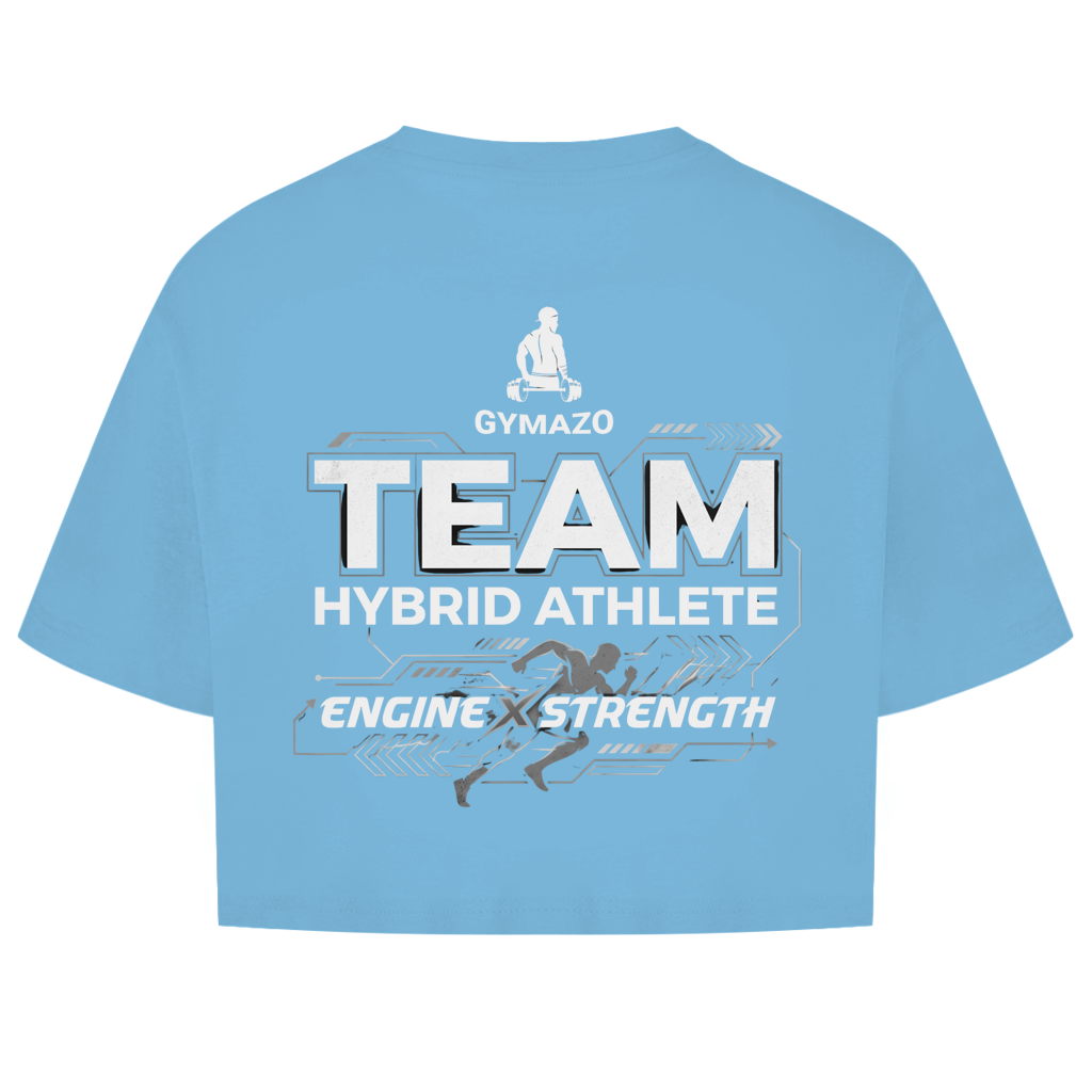 GYMAZO Hybrid Athlete Team Damen Oversize Crop Top