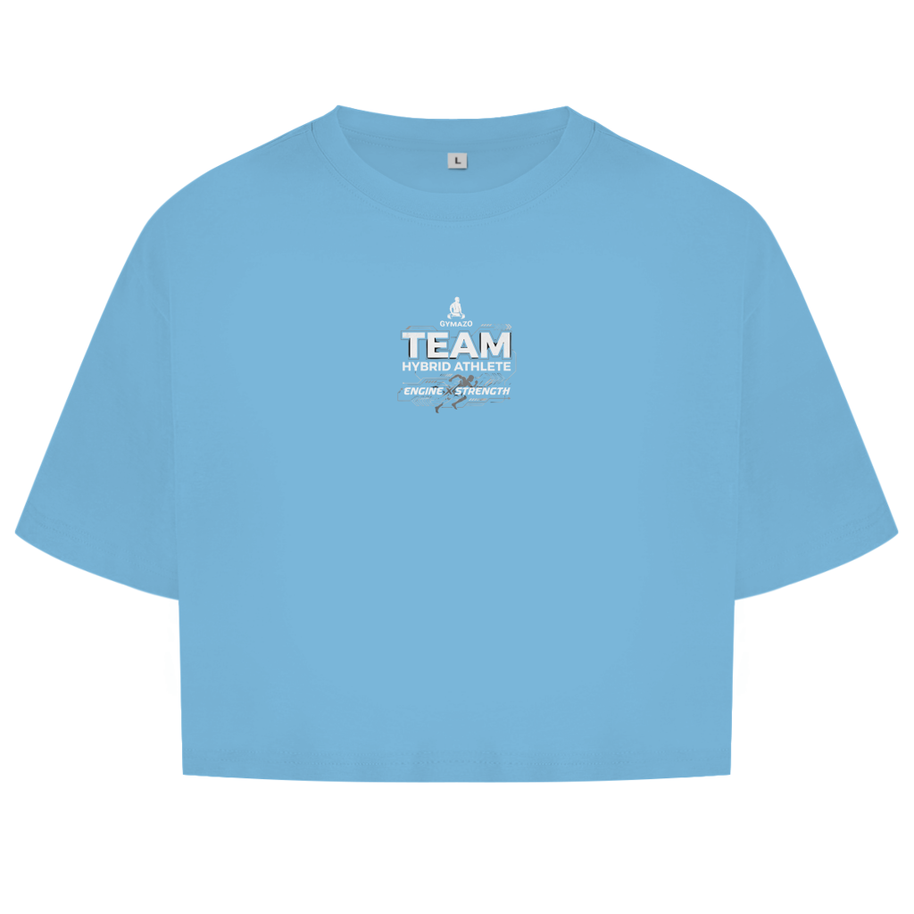 GYMAZO Hybrid Athlete Team Damen Oversize Crop Top