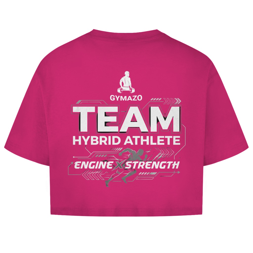 GYMAZO Hybrid Athlete Team Damen Oversize Crop Top