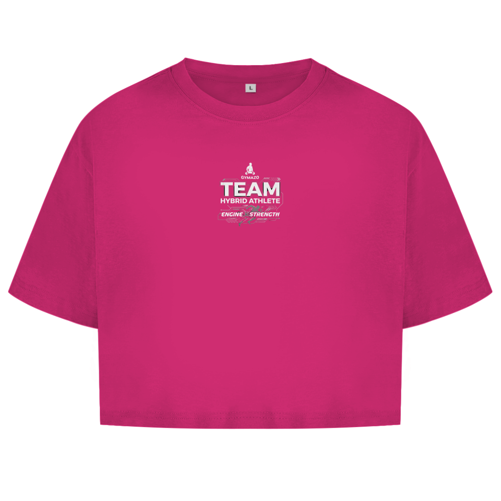 GYMAZO Hybrid Athlete Team Damen Oversize Crop Top