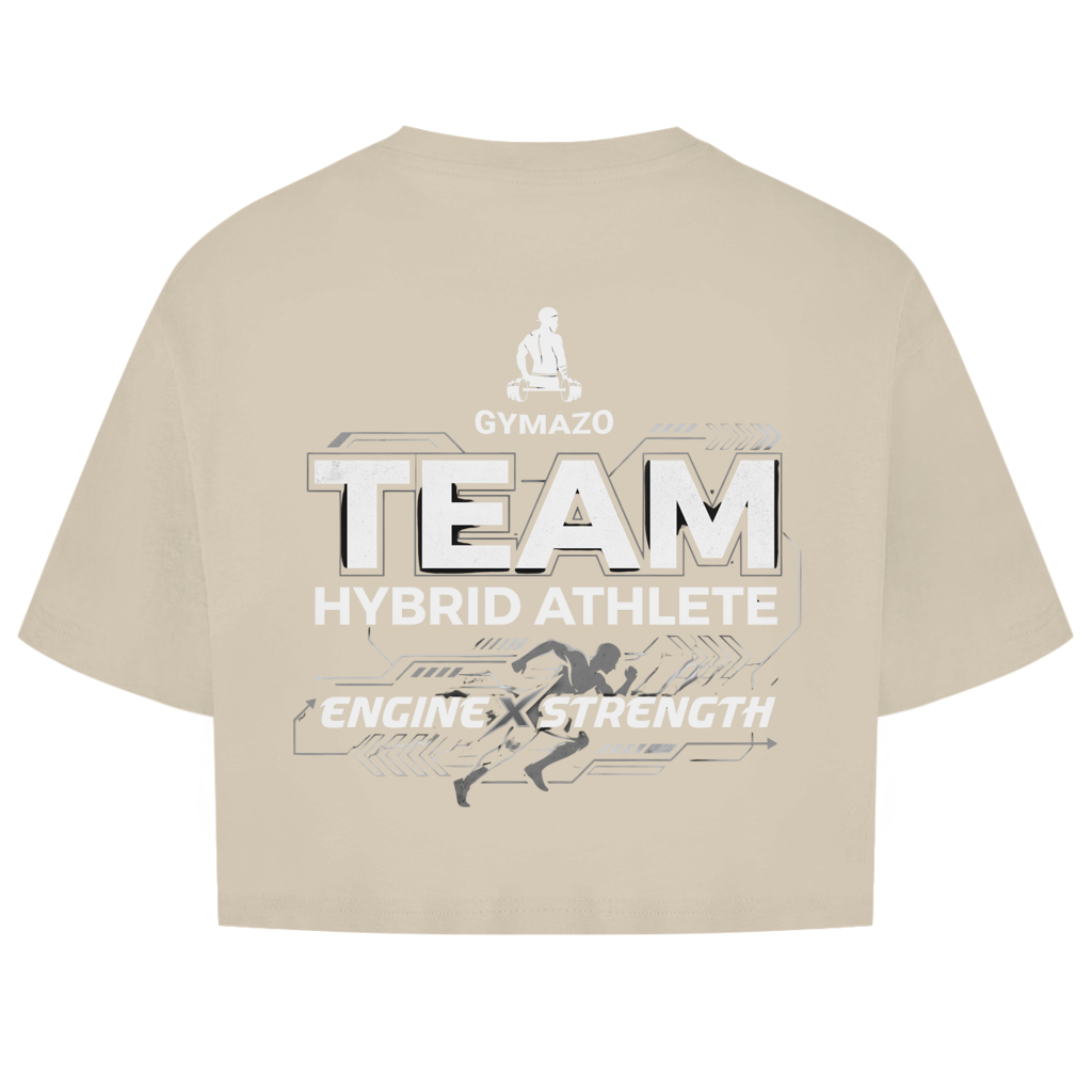 GYMAZO Hybrid Athlete Team Damen Oversize Crop Top