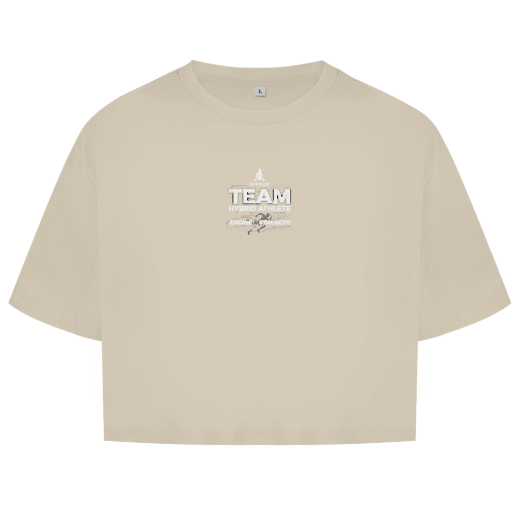 GYMAZO Hybrid Athlete Team Damen Oversize Crop Top