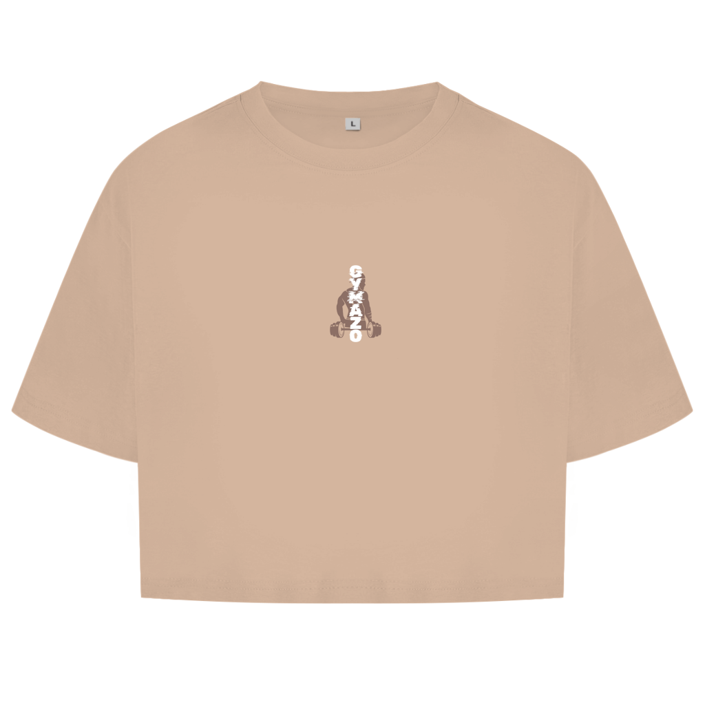 GYMAZO Damen Oversize Crop Top Don´t Quit