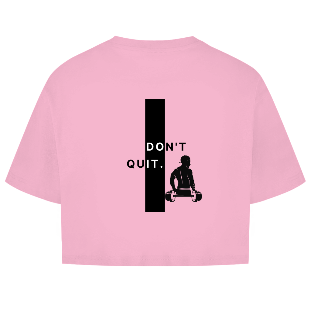 GYMAZO Damen Oversize Crop Top Don´t Quit