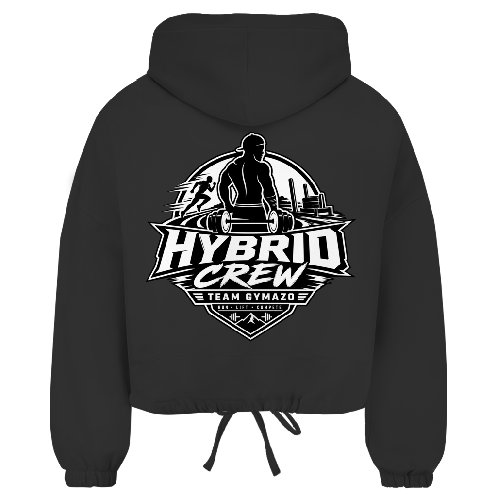 GYMAZO Cropped Oversize Hoodie Hybrid Crew