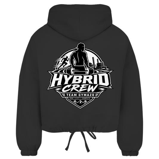 GYMAZO Cropped Oversize Hoodie Hybrid Crew