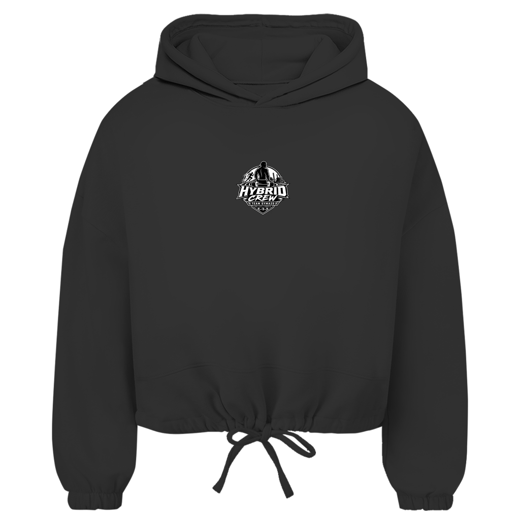 GYMAZO Cropped Oversize Hoodie Hybrid Crew