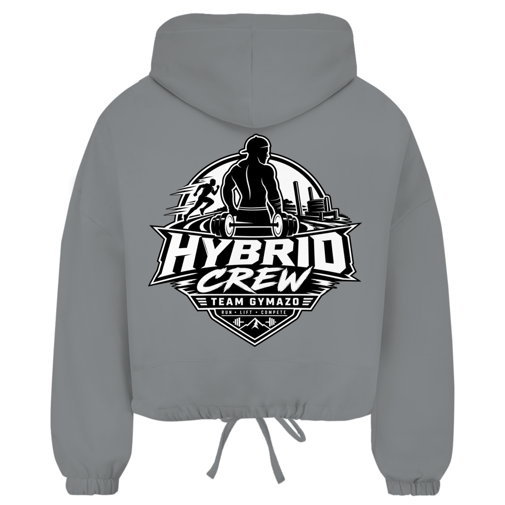 GYMAZO Cropped Oversize Hoodie Hybrid Crew