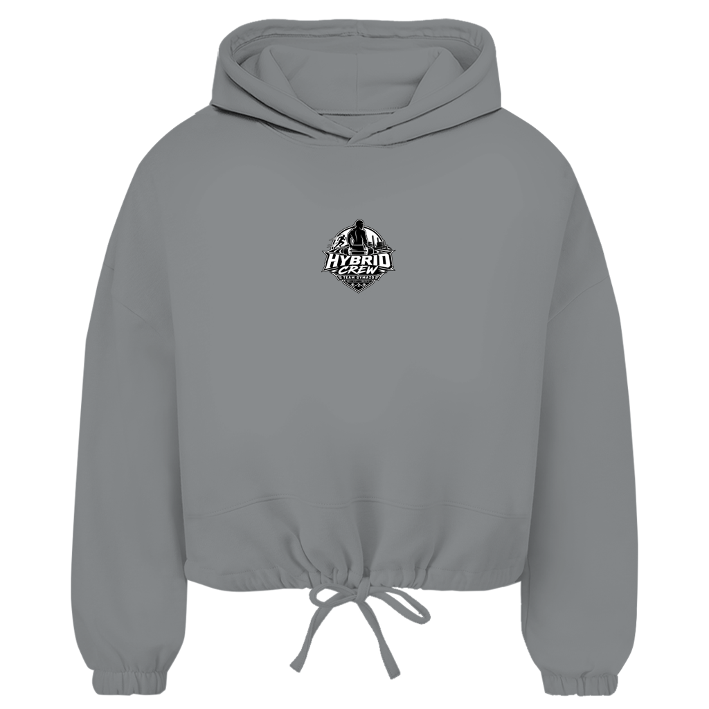 GYMAZO Cropped Oversize Hoodie Hybrid Crew