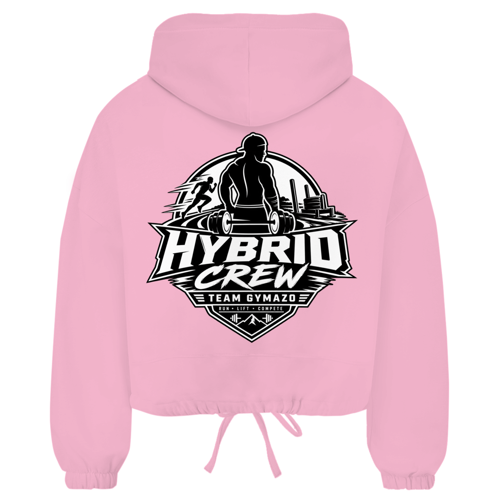 GYMAZO Cropped Oversize Hoodie Hybrid Crew