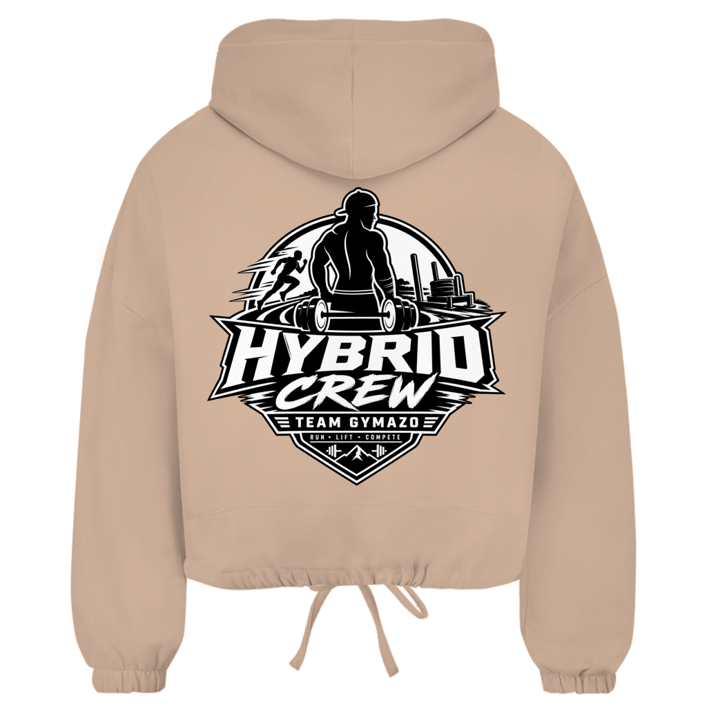 GYMAZO Cropped Oversize Hoodie Hybrid Crew