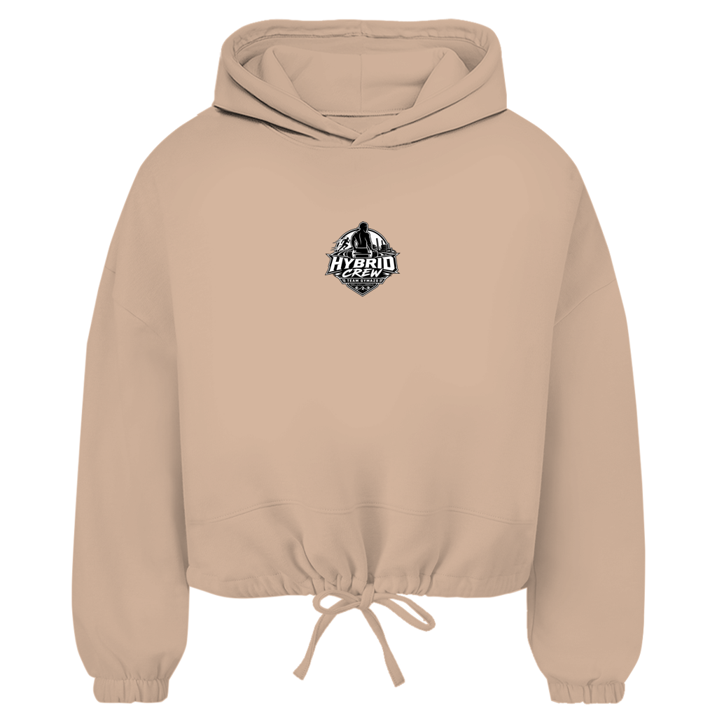 GYMAZO Cropped Oversize Hoodie Hybrid Crew