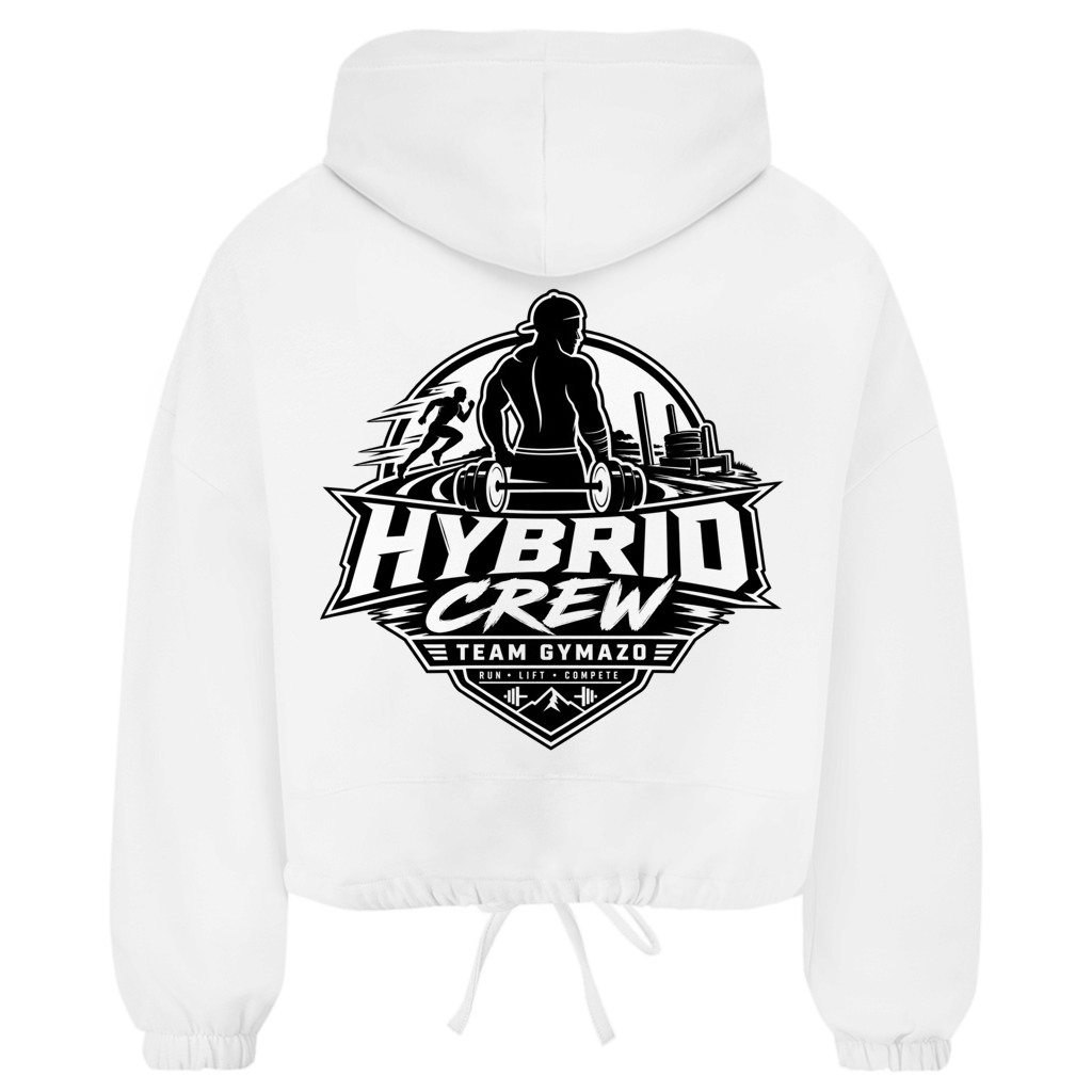 GYMAZO Cropped Oversize Hoodie Hybrid Crew